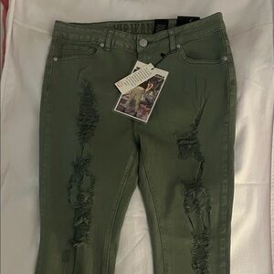 VIP Olive Skinny Jeans